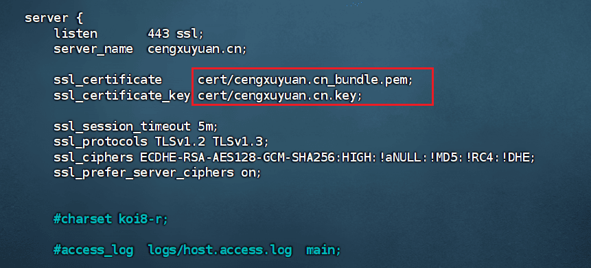 修改后的Nginx配置